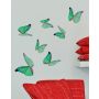 Seinätarra Plage 3D Vihreät Perhoset