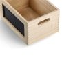 Laatikko liitutaululla Zeller Natural 28 x 20 x 5 cm