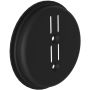Seinäkiinnike Lundbergs Wide pyöreä musta