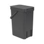 Roska-astia Brabantia Sort&Go 12 L Harmaa