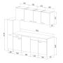 Minikeittiö Respekta KB225EYWMIC 2,25 m