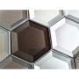 Mosaiikkilaatta Hexagon Crystal XBH HX159 22,5 x 26,5 cm Ruskea/Valkoinen