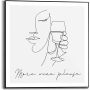 Sisustustaulu Reinders More Wine Please 50 x 50 cm