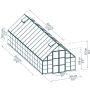 Kasvihuone Palram-Canopia Balance 25,1 m² hopea