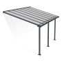Terassikatos Canopia Olympia harmaa/kirkas, eri leveyksiä 425 cm