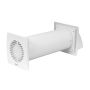 Ilmanvaihtokone Europlast E-Extra EER125S valkoinen Ø 125 mm