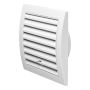 Tuuletusritilä Europlast Valkoinen 150 x 150 mm ⌀ 100 mm Säädettävä