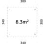 Paviljonki Palmako Lenna 8,3 m²