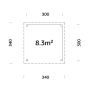 Paviljonki Palmako Lenna 302 8,3 m²