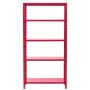 Metallihylly Regalux punainen 180 x 90 x 40 cm