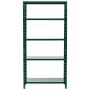 Metallihylly Regalux tummanvihreä 180 x 90 x 40 cm
