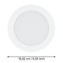 LED-älyspotti Eglo Connect.z Fueva 10,5 W valkoinen Ø 16,6 cm