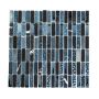 Mosaiikkilaatta Fliesen Crystal Mix musta/harmaa 32,2 x 31 cm