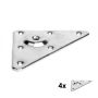 Asennuslevy kalustejalalle REI 4 kpl