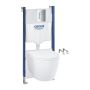 Seinä-WC Grohe 5in1 Solido Compact valkoinen/kromi 1,13 m