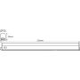 LED-valolista Osram Switch Batten valkoinen 4 W 400 lm 4000 K 0,3 m