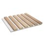 Akustiikkapaneeli Maler Louvre Acoustic Natur Tammi / valkoinen 19 x 600 x 600 mm
