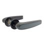 Ulko-ovenpainike Abloy Duetto 8/007 60-70 mm MS Musta