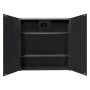 Peilikaappi Camargue Aluminio Black 60 x 60 x 11 cm