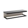 Kylpyhuonehylly BAUHAUS Jannik Antrasiitti/Harmaa puu 40 x 13 x 10,5 cm