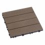 Klicklaatta 30 x 30 cm ruskea 10 kpl