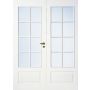 Pariovi Swedoor Style 42 8 + 8 -ristikolla Kirkas 13 x 21 Vasen