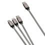 USB-kaapeli Bauhaus 3in1 harmaa 3 m