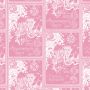 Kuitutapetti Muumi Vaaleanpunainen kartta