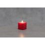 Kuplakynttilä 3D liekki 7,5 cm punainen