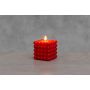 Kuplakynttilä 3D liekki 10 cm punainen