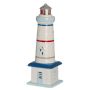 Lyhty 4living Light House tummansininen/valkoinen 32 cm