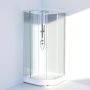 Suihkukaappi Svedbergs Ritual valkoinen/kirkas 90 x 90 cm