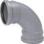 Muhvikulma Uponor 75 x 88,5°, Harmaa pyöristetty