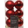 Joulupallolajitelma 6 cm 12 kpl punainen
