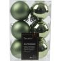 Joulupallolajitelma 6 cm 12 kpl salvian vihreä