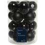 Joulupallolajitelma 6 cm 20 kpl musta