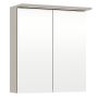 Peilikaappi Temal Highlight 60 cm, 2 ovea, useita värivaihtoehtoja Greige Pistorasia oikealla