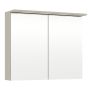 Peilikaappi Temal Highlight 80 cm, 2 ovea, useita värivaihtoehtoja Greige Pistorasia oikealla