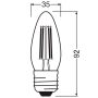 LED-lamppu Osram Star Classic B40 E27 3,4 W 470 lm 2700 K kirkas 1 kpl/pkt