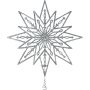 Latvatähti filigraani 25 cm hopea