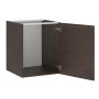 Alakaappi Temal ruskea saarni 1 ovi oikealla 45 x 43 x 72 cm