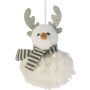 Joulukoriste poro 13 cm valkoinen