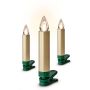 Langaton Kuusenkynttilä Krinner Lumix SuperLight Flame kulta 6 kpl