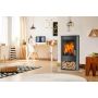 Kevyttakka Fireplace Trend musta/harmaa 98,8 x 55,2 cm