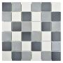 Mosaiikkilaatta Fliesen Quadrat Mix harmaa/musta 30,6 x 30,6 cm
