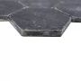 Mosaiikki Hexagon Nero Antique Marble XNT HX143 musta 19,9 x 26,2 cm