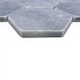 Mosaiikki Hexagon Bardiglio Antique Marble XNT HX140 Antrasiitti 19,9 x 26,2 cm