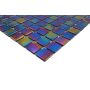 Mosaiikkilaatta Fliesen Quadrat Glas iridium musta 30,5 x 30,5 cm