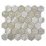 Mosaiikkilaatta Fliesen Hexagon Curio harmaa 32,5 x 28,1 cm