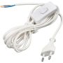 Välikytkinjohto ElectroGEAR 2 + 0,5 M Valkoinen